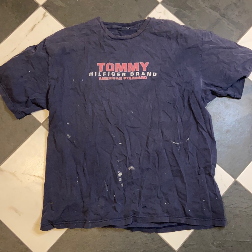 vintage distressed Tommy Hilfiger tshirt